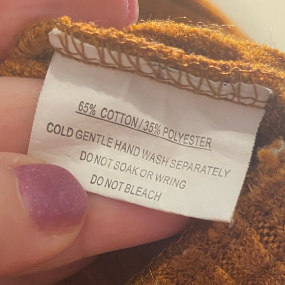 Saints + Secrets Women Long Sleeves Crop Top Size Small (like)Pumpkin Color - Picture 8 of 13